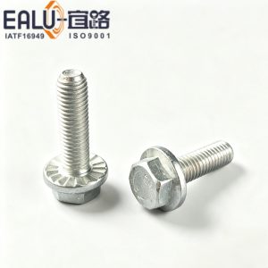 六角法兰带齿螺栓 ANSI/ASME B18.2.1,美标带齿法兰螺栓,宜路工业紧固件实拍图