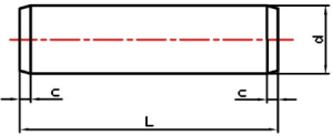 圆柱销（淬火碳钢 / 马氏体不锈钢）GB/T 119.2-2000 工程 2D 图纸，宜路工业紧固系统（上海）有限公司