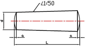圆锥销 GB/T 117-2000 工程图纸，宜路工业紧固系统（上海）有限公司