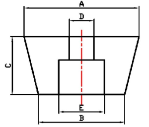 机脚脚垫 2D 工程图,宜路工业紧固系统(上海)有限公司